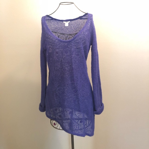 🎁BAR III BLUE KNIT SWEATER SIZE M🎁 - Picture 1 of 6